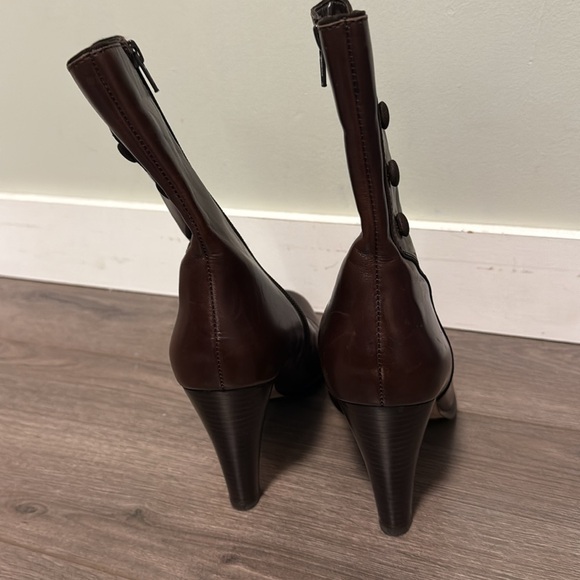 Arnold Churgin Brown Leather boots - Vintage - 9 - Picture 5 of 6